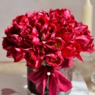 Ribbons And Tulips - beverlyhillsflorist