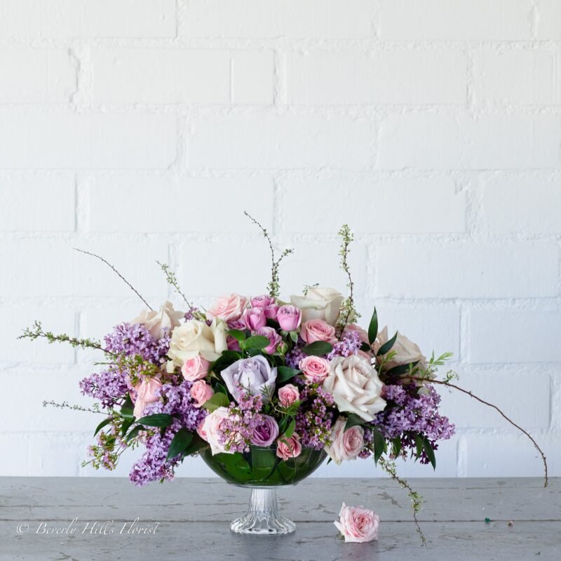 A Symphony of Lilacs and Roses - beverlyhillsflorist