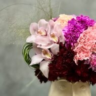 Beverly Hills Florist presents our "Funky Fresh" arrangement for same day delivery! A variety of colorful flowers accented with Orchids. A fun touch for a welcome home, birthday, office decor or a unique way of saying thank you.